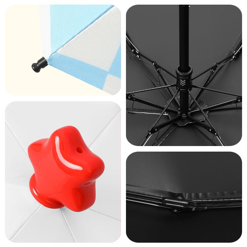 Women's creative and playful folding umbrella with sporty design Bowlift