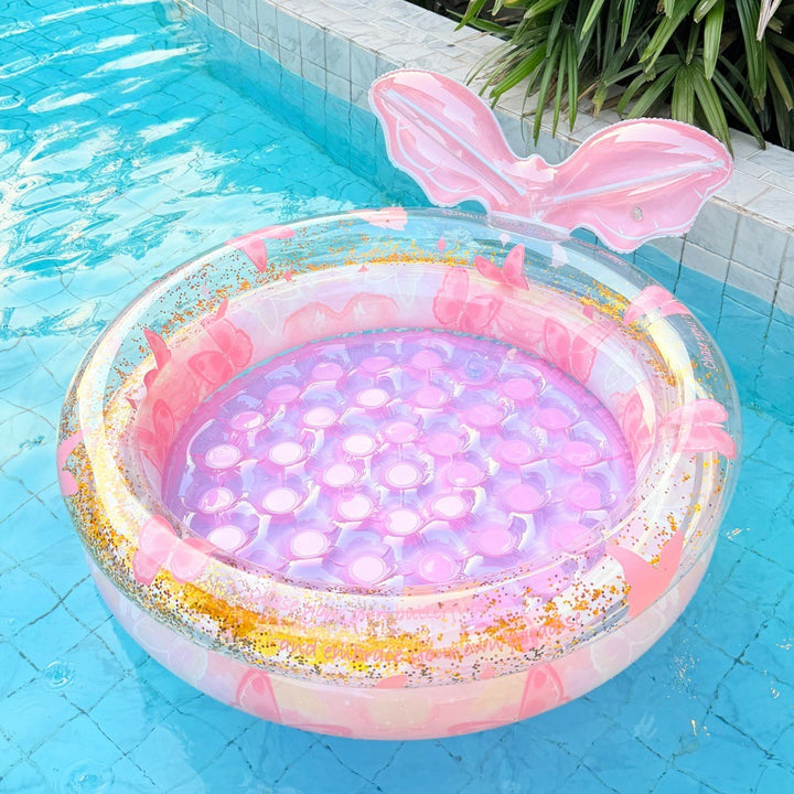 Mermaid-Themed Inflatable Pool Ring Bowlift