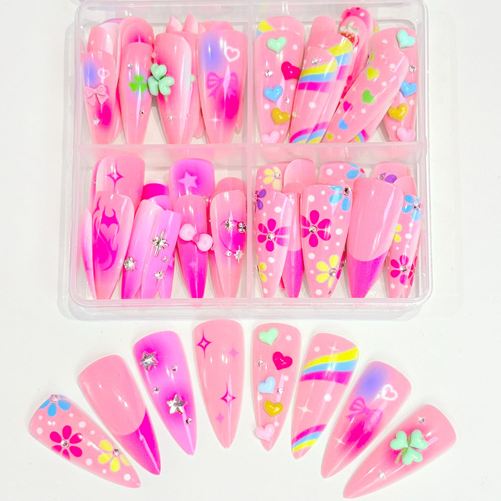 Playful Themed Press-On Nail Set Bowlift