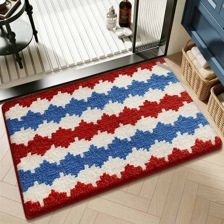 Artistic Abstract Bath Mat Bowlift