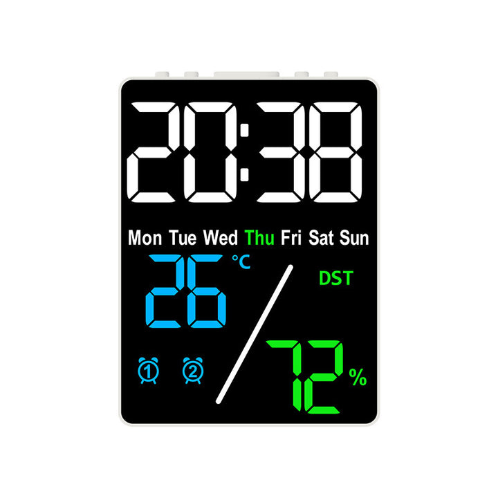 Digital Alarm Clock with Hygrometer and Temperature Display Bowlift