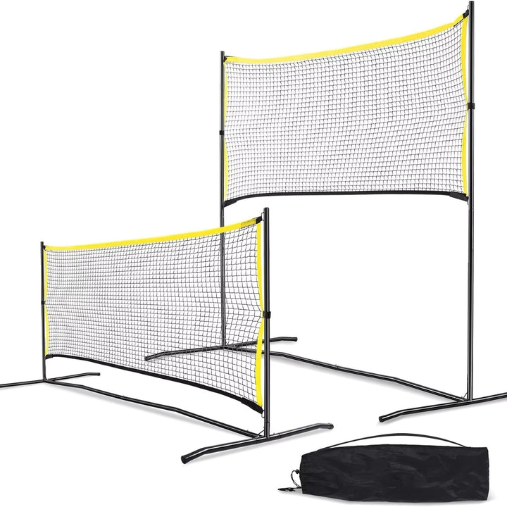 Adjustable Portable Tennis Practice Net Bowlift