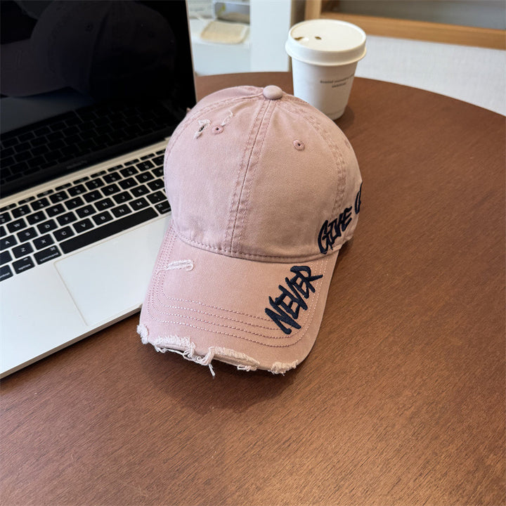 Unisex Distressed Graphic Baseball Cap Bowlift