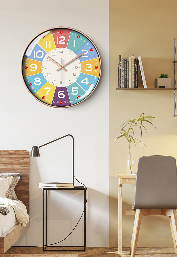 SilentKids Silent Wall Clock | Silent Wall Clock for Peace in Children's Rooms | Bowlift