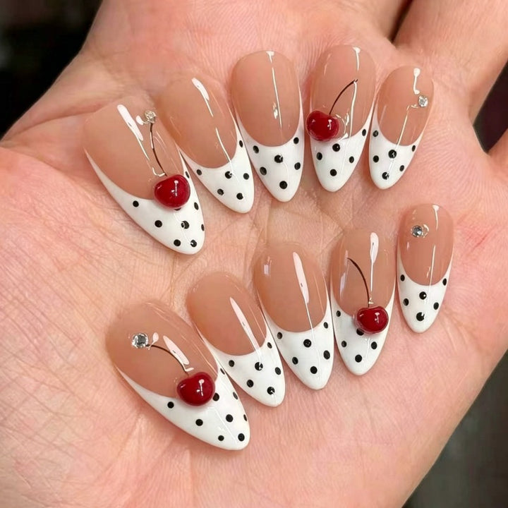Decorative Art Press-On Nails Set Bowlift