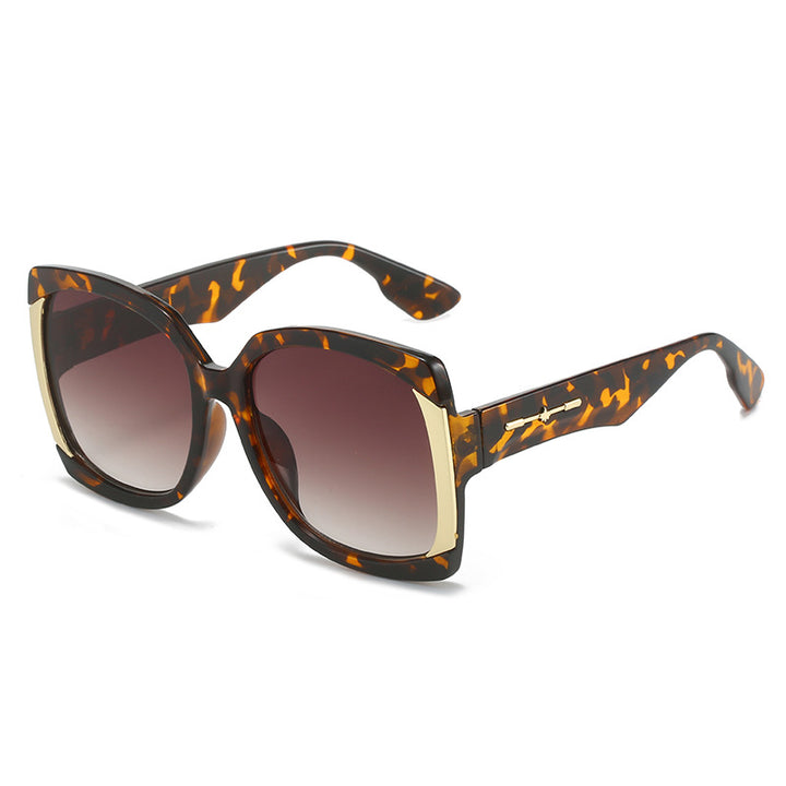 Oversized Tortoiseshell Sunglasses with Gold Accents Bowlift