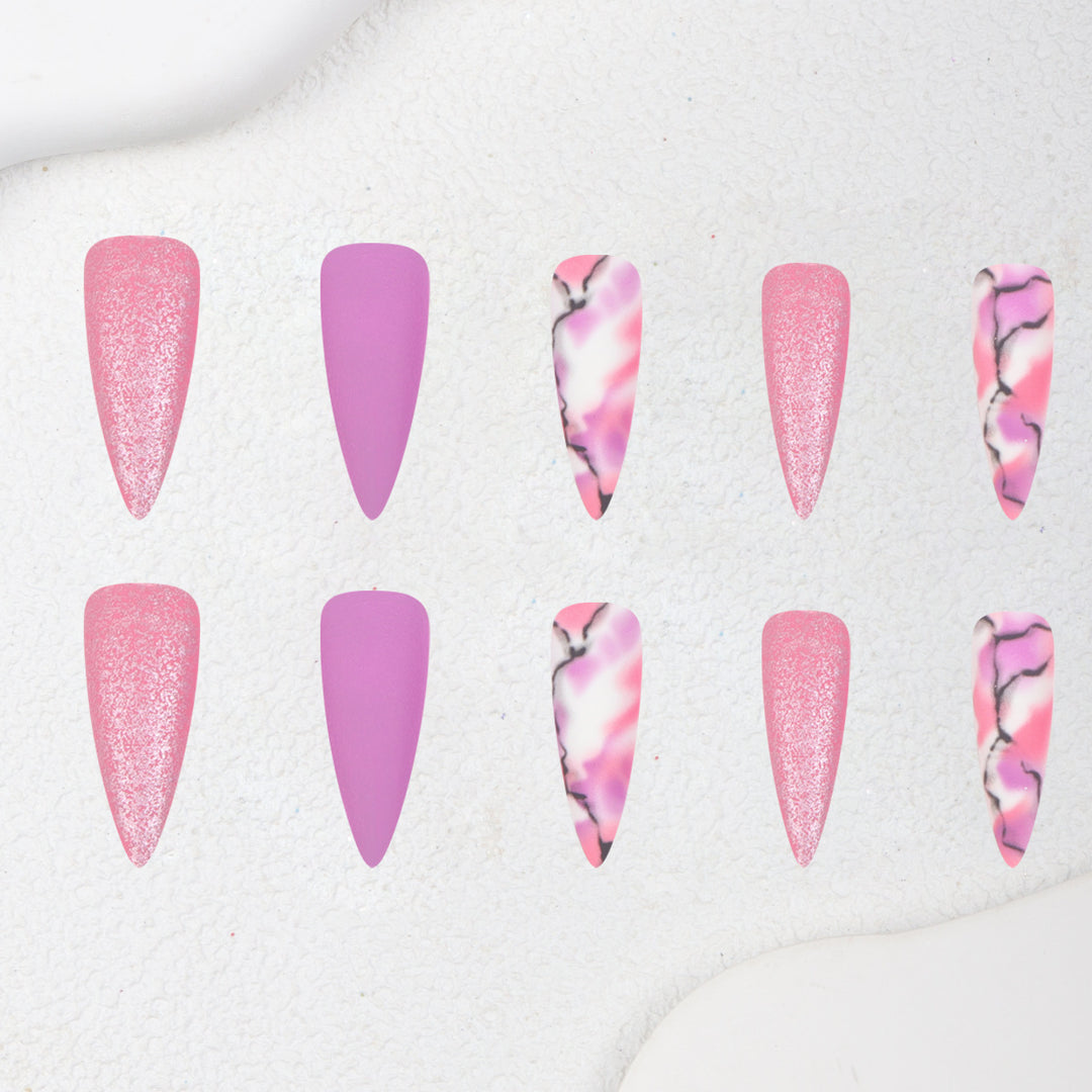 Elegant Stiletto Nail Extensions Bowlift