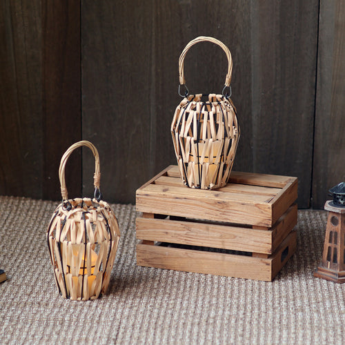Handmade Basket Lamp Bowlift