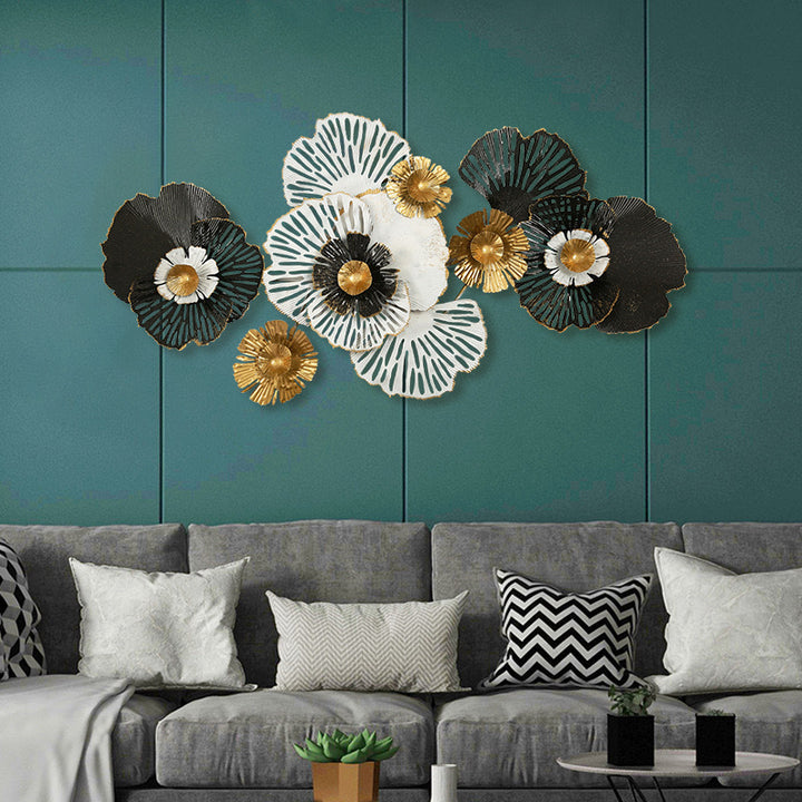 Decorative Metal Floral Wall Art Bowlift