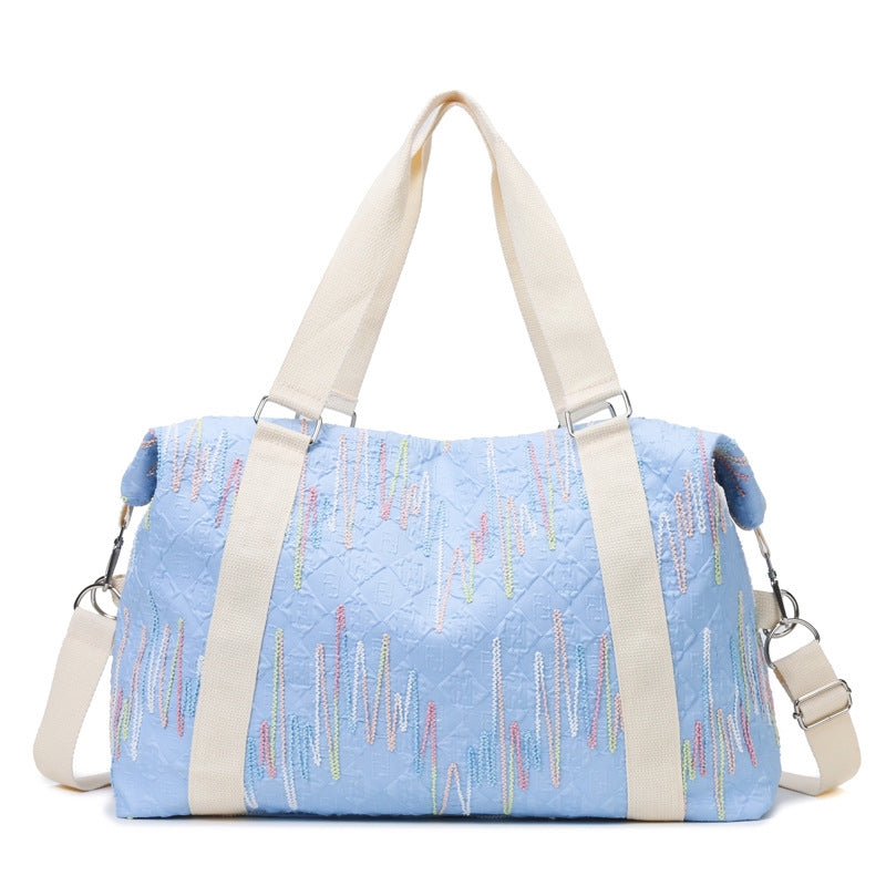 Multifunctional sports and travel bag with creative texture Bowlift