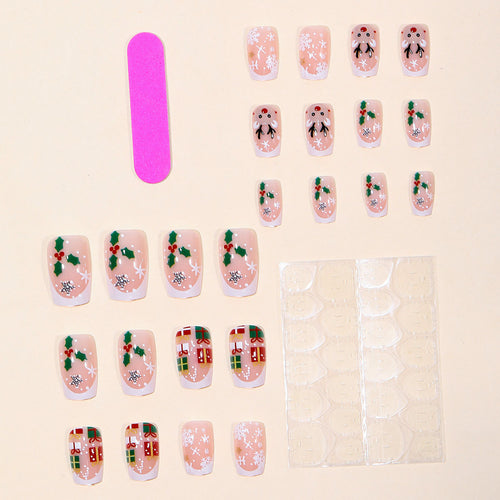 Festive Themed 3D Holiday Nail Art Set Bowlift