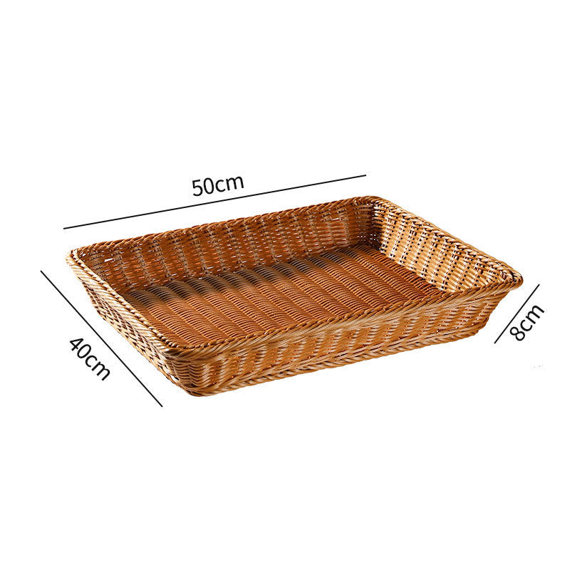 Large Rectangular Woven Storage Tray Bowlift