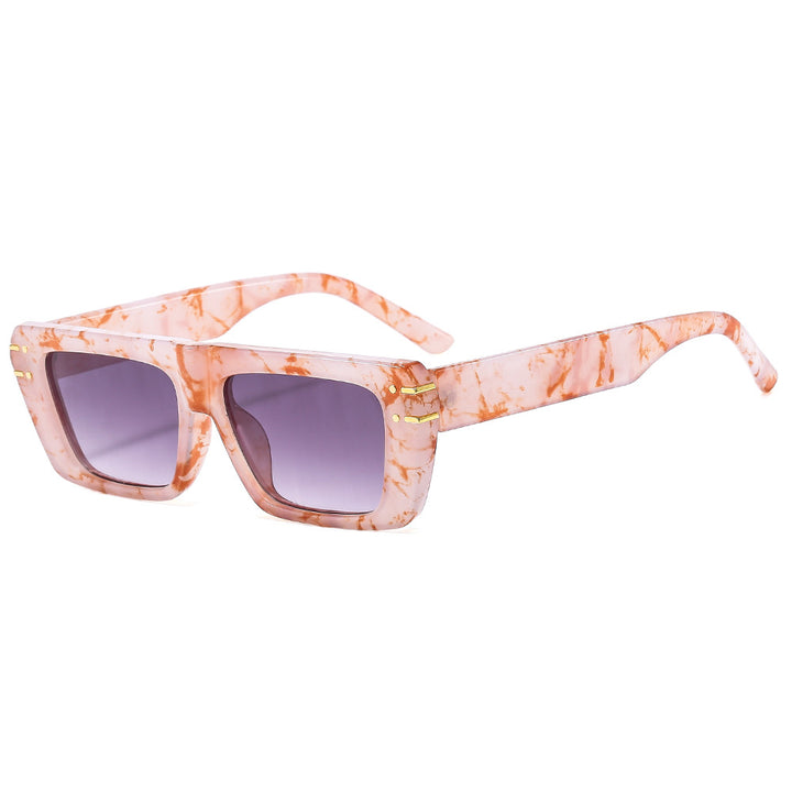 Women's fashionable square sunglasses with shiny accents Bowlift