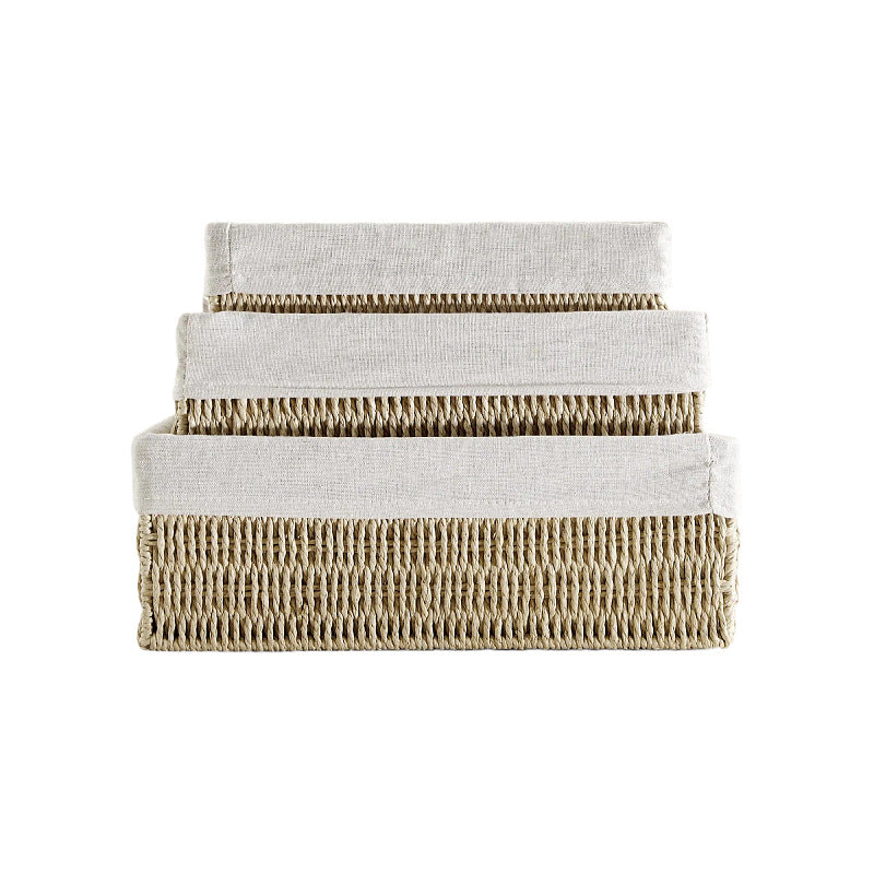 Natural storage basket with removable lining Bowlift