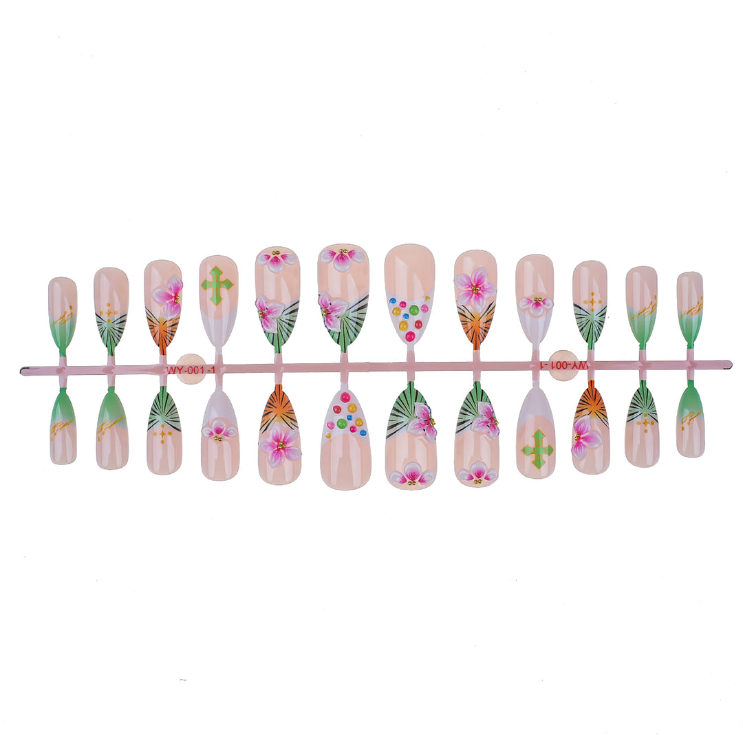 Themed Press-On Nail Art Set Bowlift