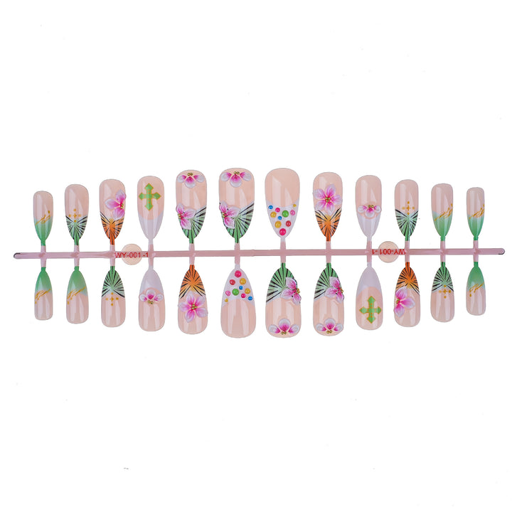 Themed Press-On Nail Art Set Bowlift