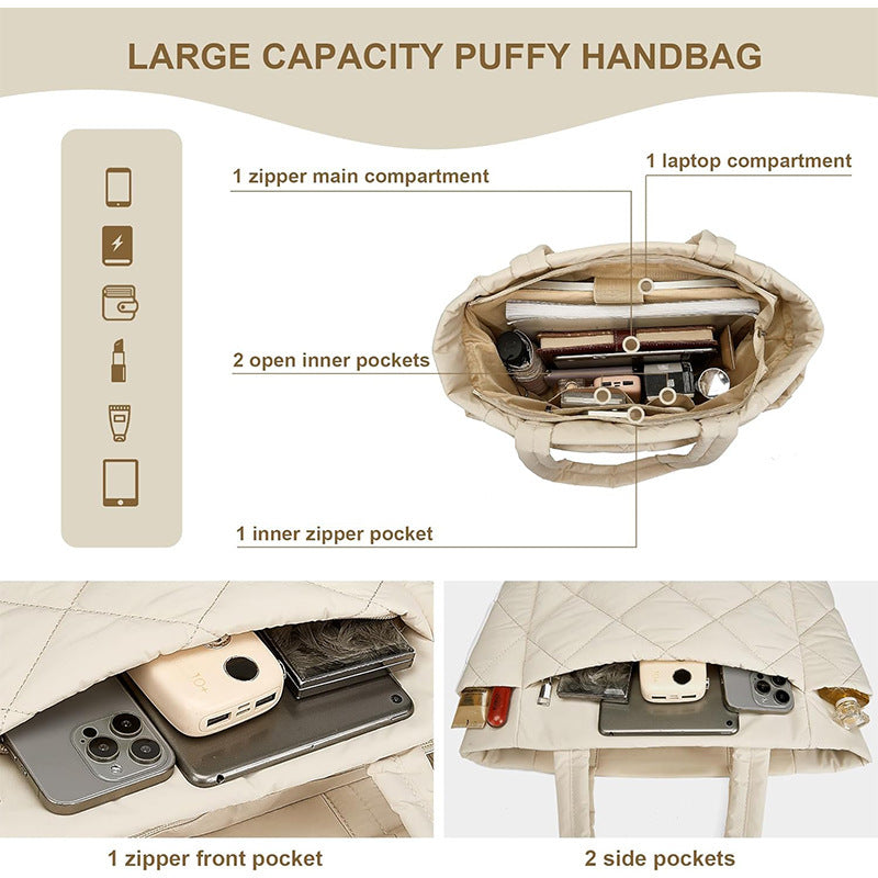 Elegant and Padded Tote Bag Bowlift