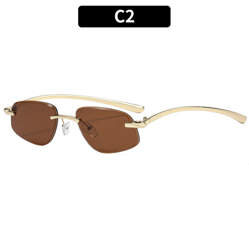 Sleek Minimalist Rectangle Sunglasses
