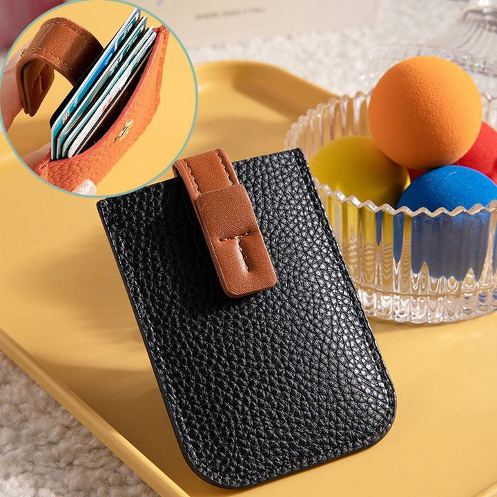 Minimalist RFID-Blocking Leather Card Holder Bowlift