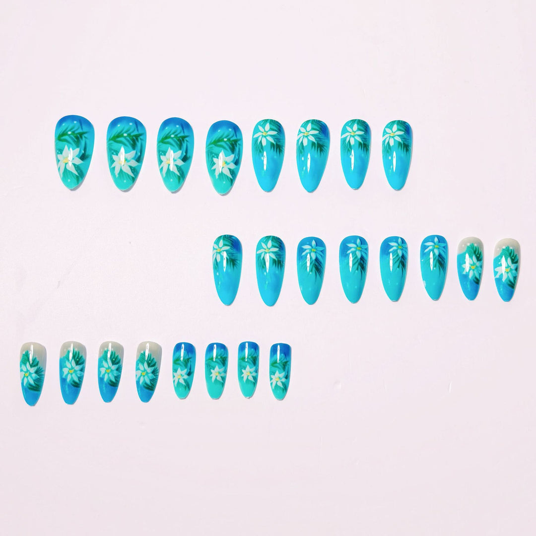 Tropical Floral Nail Art Bowlift