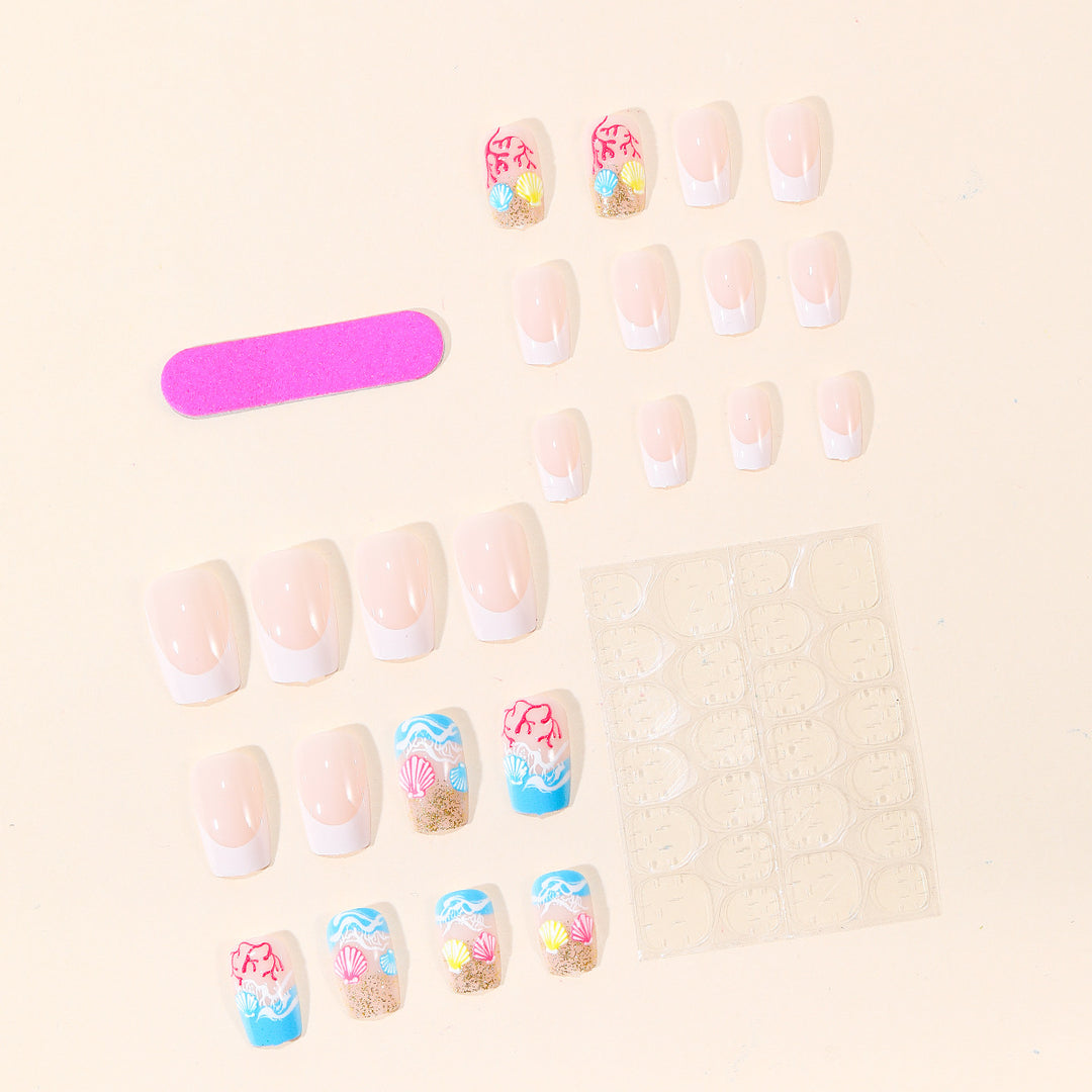 Ocean-Themed 3D Nail Art Extensions Bowlift