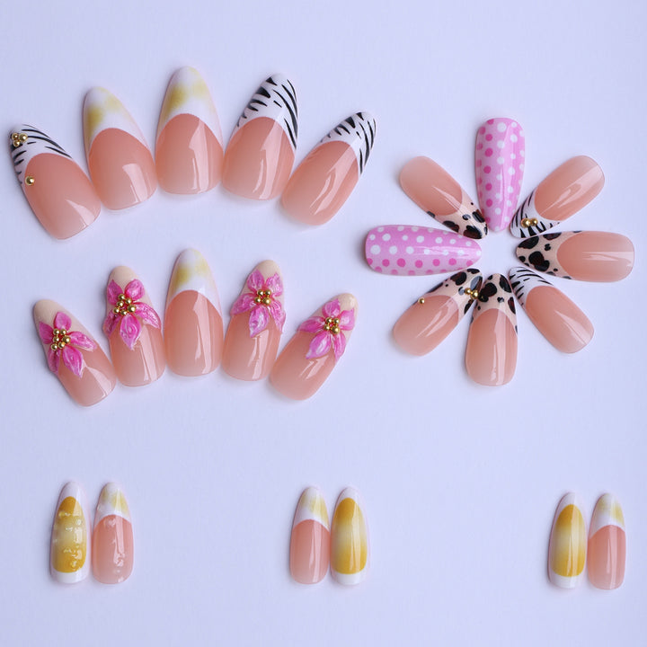 Artful nails with floral and animal designs Bowlift