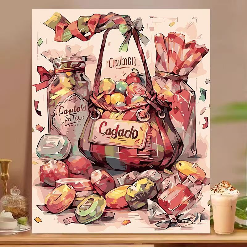 Dessert-Inspired Decorative Canvas Art Bowlift