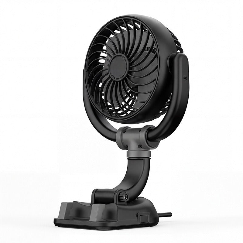 Unisex Dual-Head Adjustable Dashboard Fan Bowlift