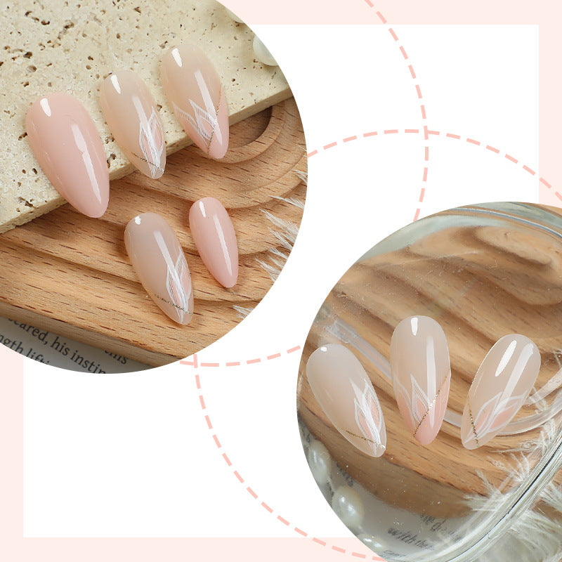 Elegant Floral Inspired Press-On Nail Set Bowlift