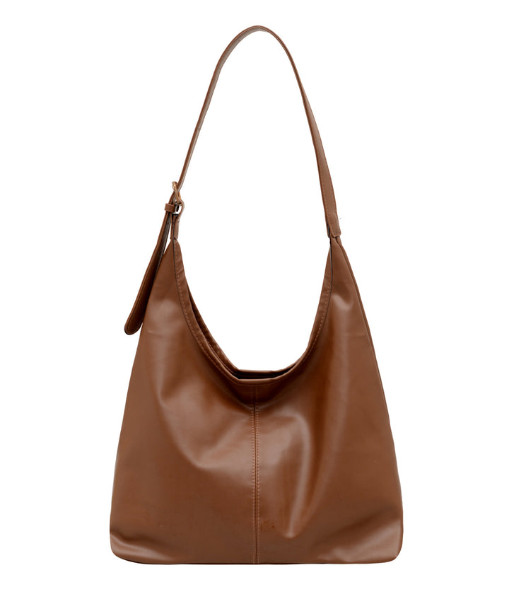 WoSpacious Soft Leather Hobo Bag Bowlift