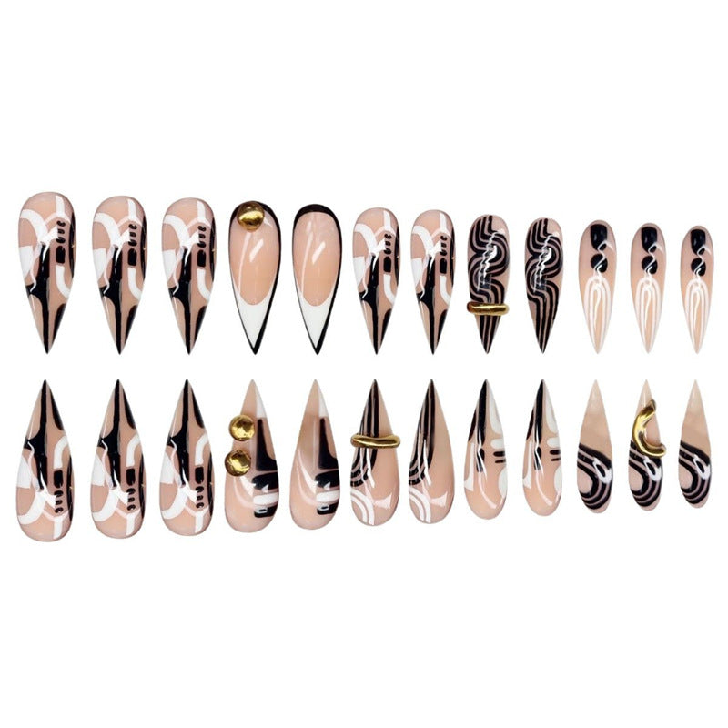 Artistic Stiletto Press-On Nail Enhancements Bowlift