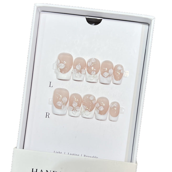 Floral Design Press-On Nail Art Kit Bowlift