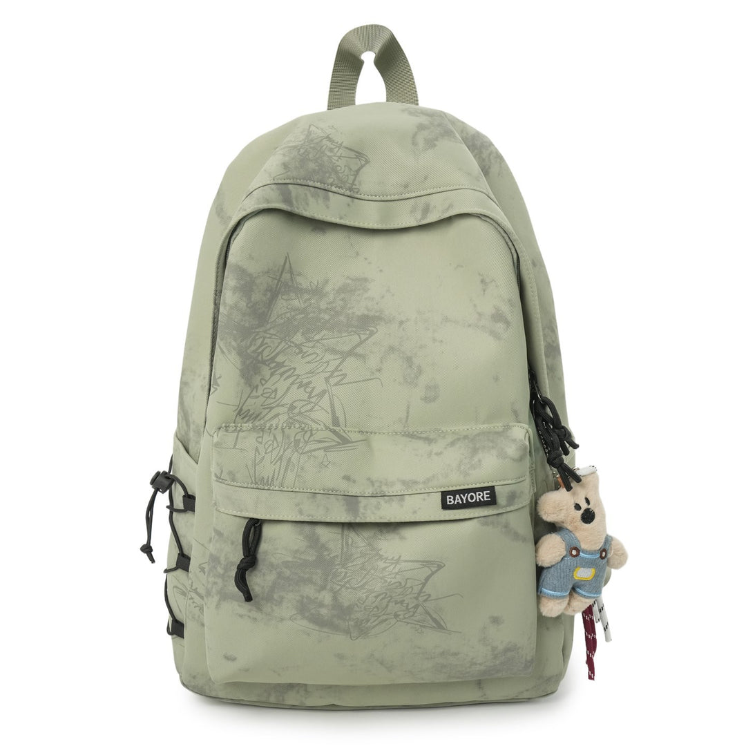 Artistic Marble-Patterned Backpack