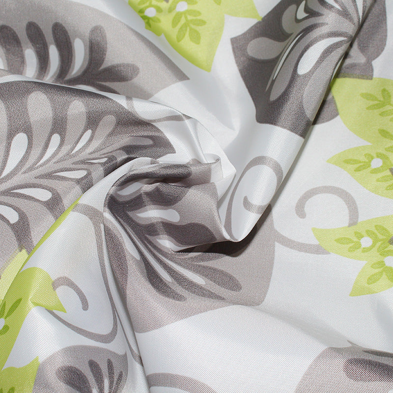 Women's Elegant Floral Shower Curtain Bowlift