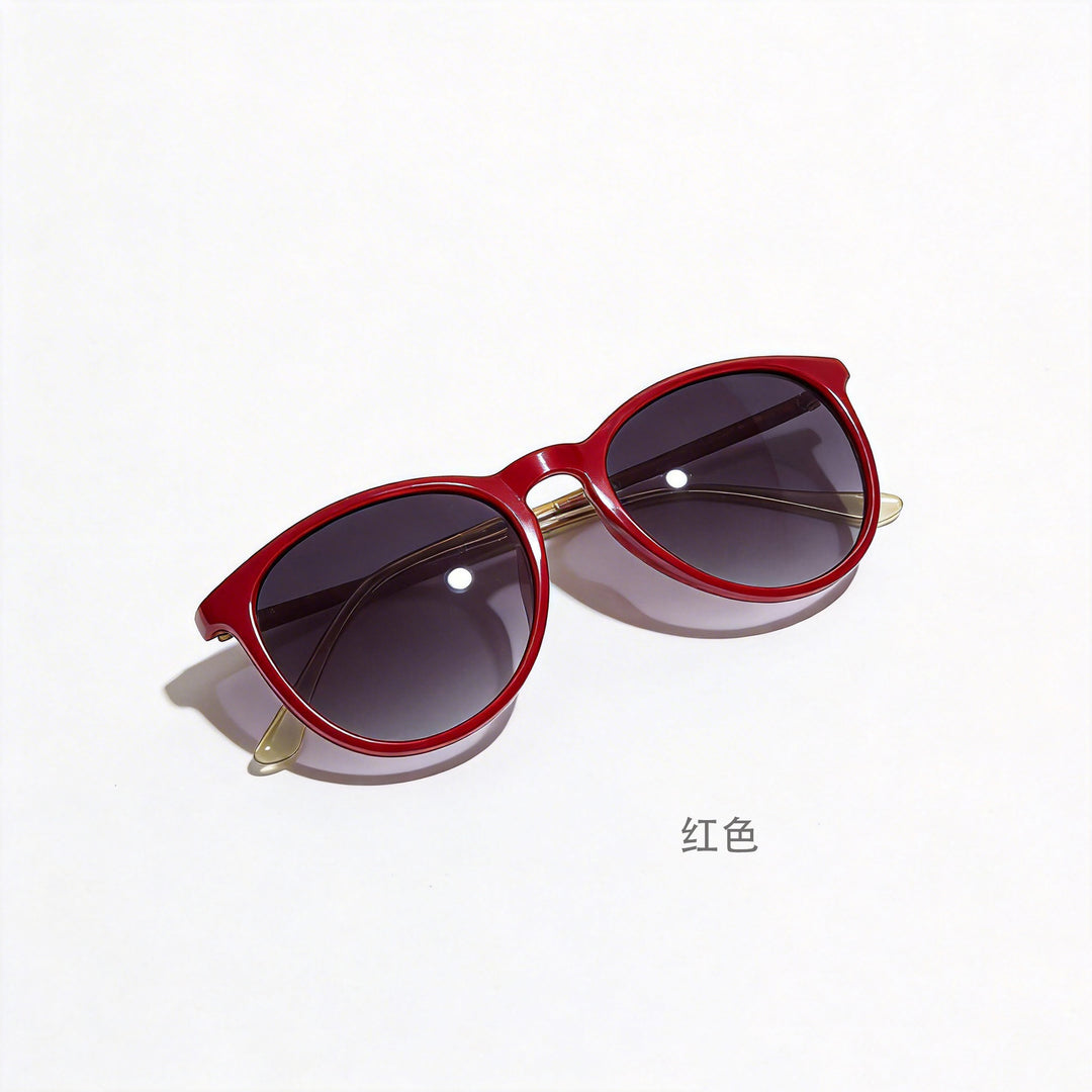 Women's fashionable cat-eye sunglasses with high-quality plastic frame and polarized lenses Bowlift