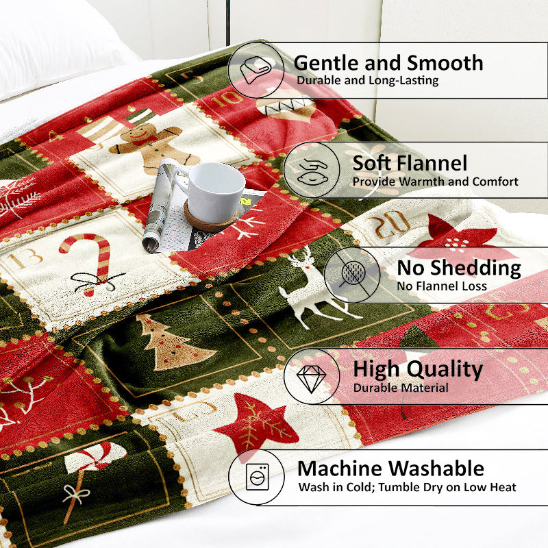Festive Themed Throw Blanket