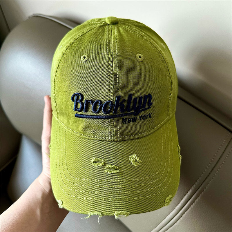 Men's Distressed Brooklyn Baseball Cap Bowlift