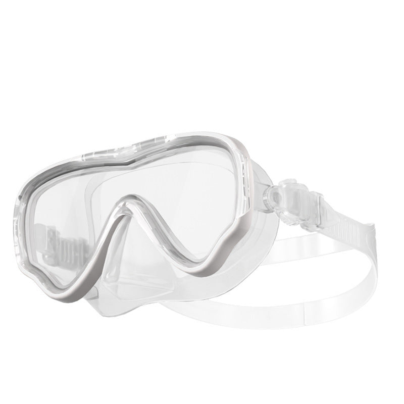 Diving mask with anti-fog technology and wide field of vision Bowlift