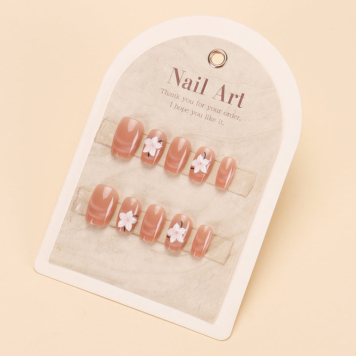 Themed Nail Art Press-On Nails with Cute Character and Bow Designs Bowlift