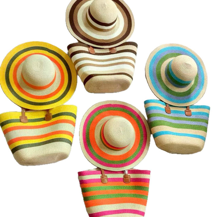 Summery beach bag and sun hat Bowlift