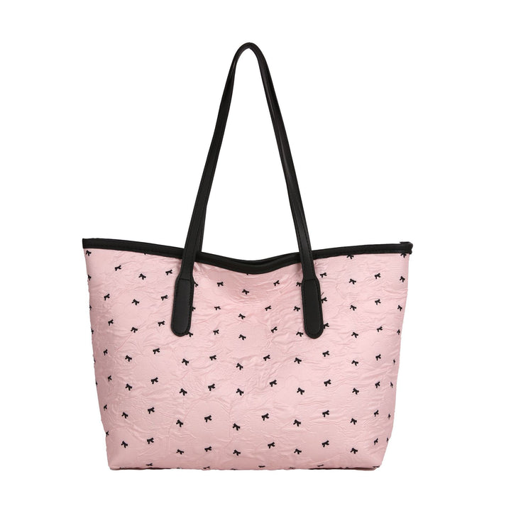 Quilted Tote Bag with Pattern Bowlift