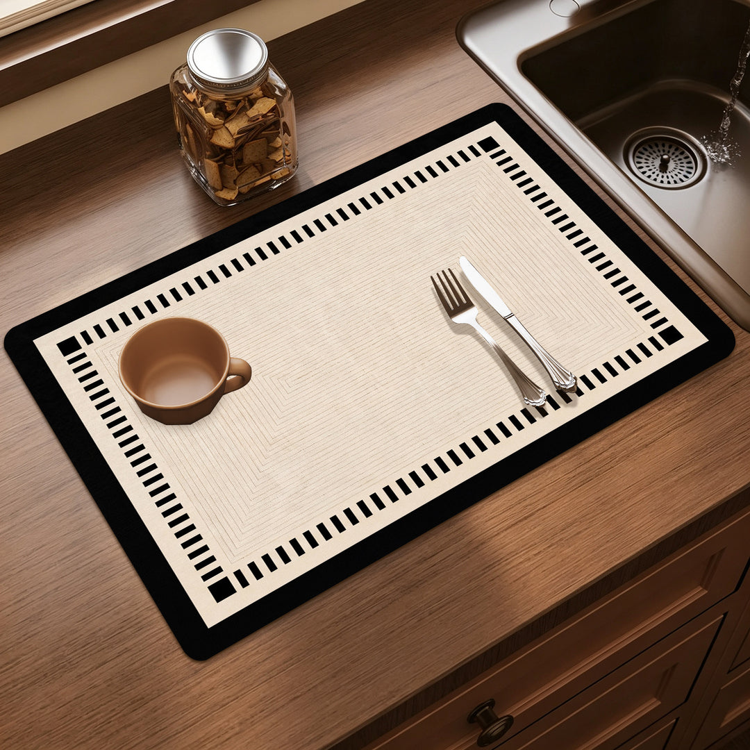 Elegant Floral Print Kitchen Mat Bowlift