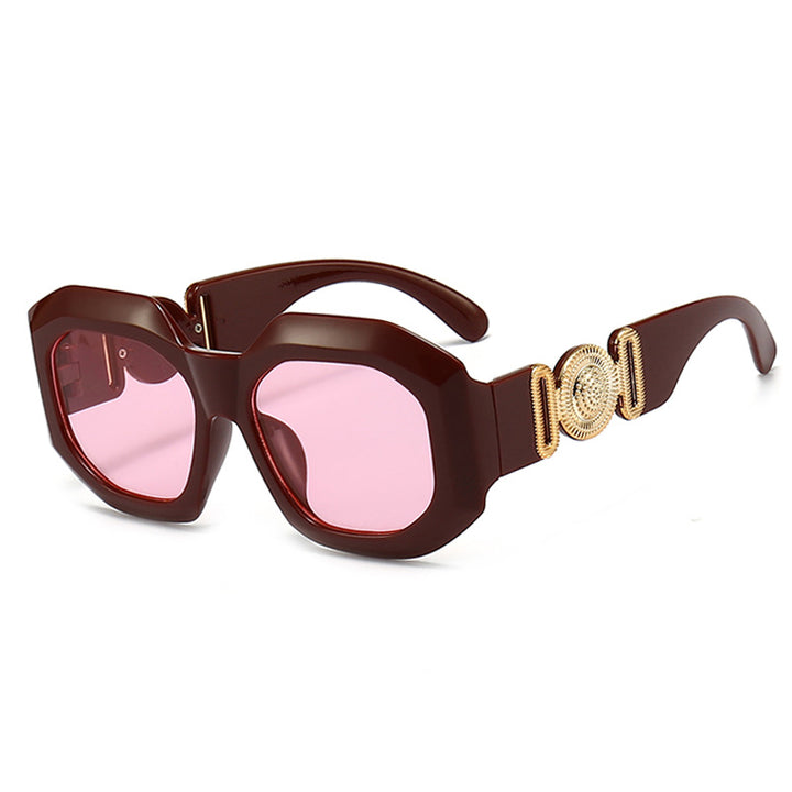 Vintage-Style Oversized Square Sunglasses