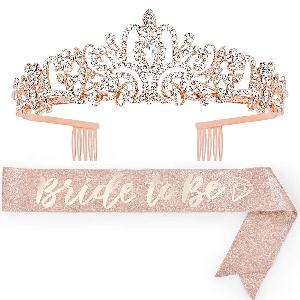 Ladies Crystal Embellished Bridal Tiara Bowlift