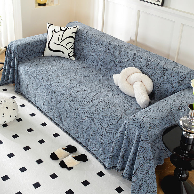 Cozy Decorative Fringe Sofa Throw Blanket