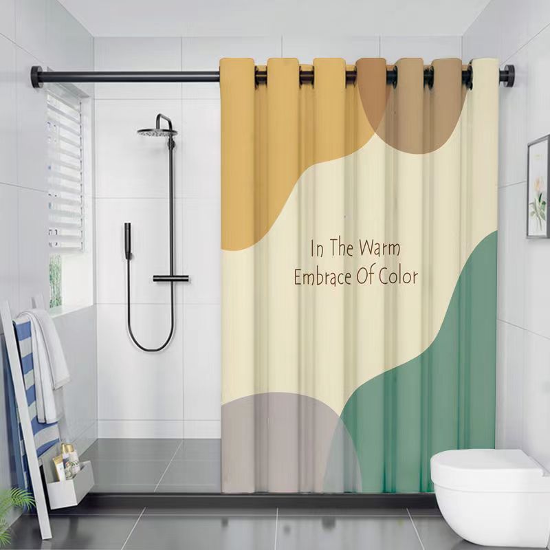 Decorative Shower Curtain Bowlift