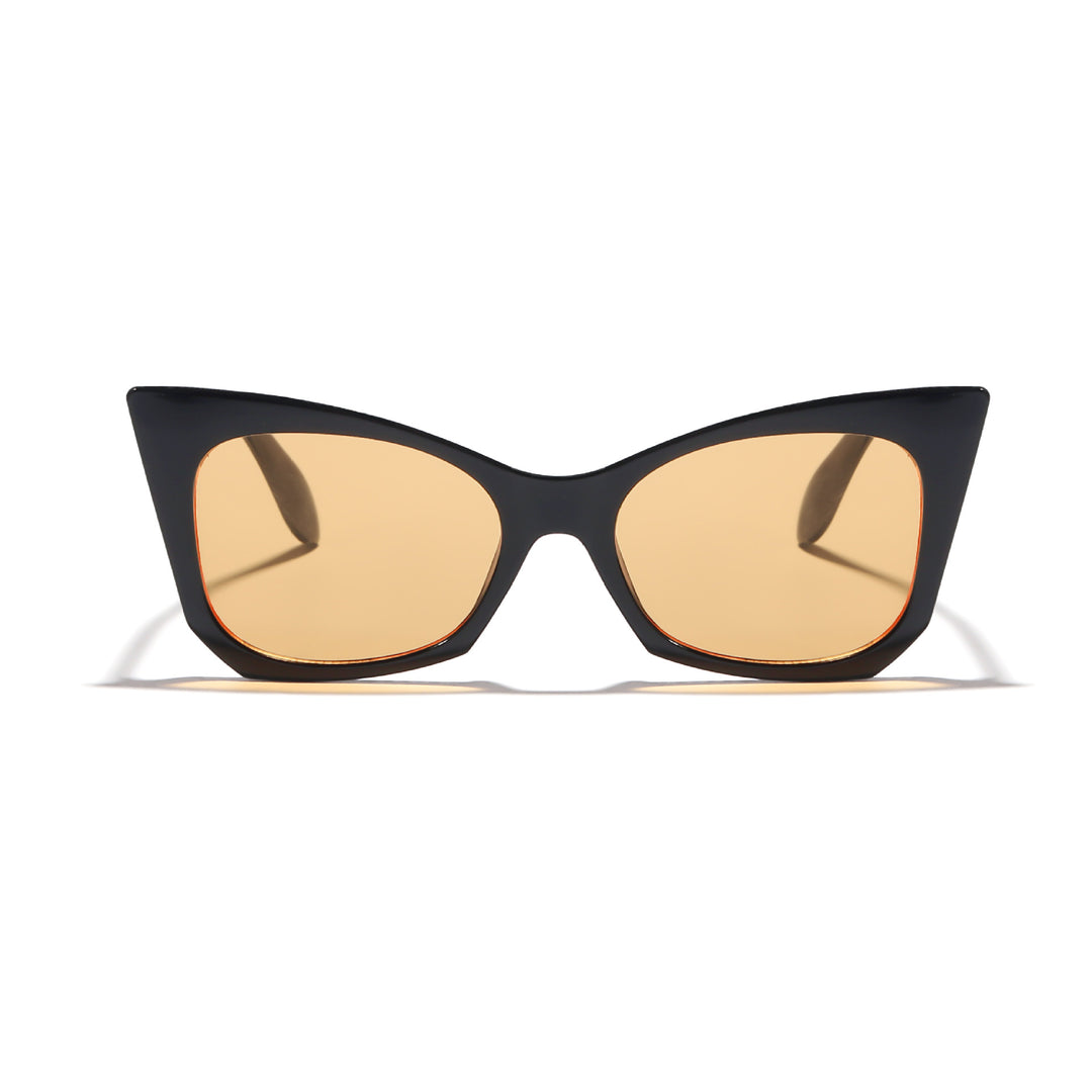 Women's sunglasses in trendy cat-eye design with striking leopard pattern Bowlift