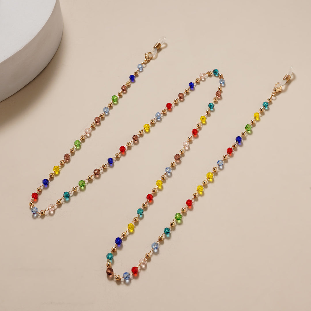 Artistic Colorful Beaded Eyewear Chain Bowlift