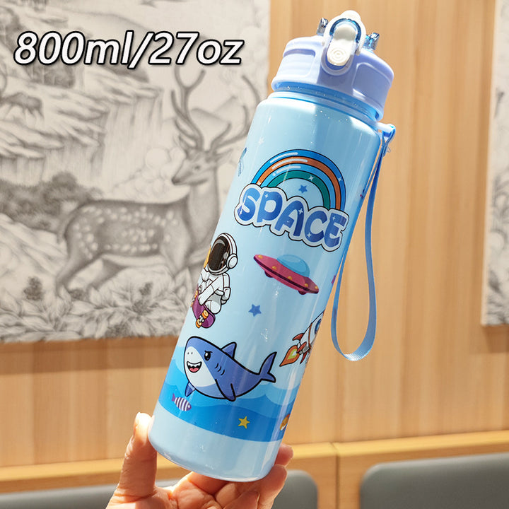 Ladies Fantasy Water Bottle with Practical Carry Strap Bowlift