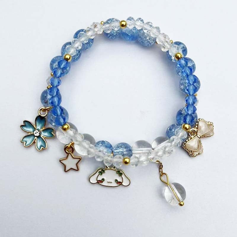 Elegant bracelet with animal and glitter pendants Bowlift
